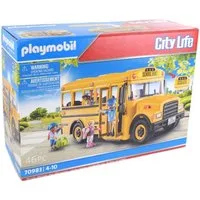 Playmobil® Playmobil 70983 City Life Schulbus mit Licht und Stoppschild Spielbausteine, (70983)