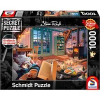 Schmidt Spiele Puzzle Secret, Im Ferienhaus von Steve Read, 1000 Puzzleteile, Made in Germany