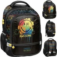 PASO Schulrucksack Ergonomischer Paso Schulrucksack mit Smiley, sicher und funktional
