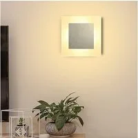 ZMH LED Wandleuchte Innen Modern Wand 16cm 6.8W Warmweiß Flurlampe Treppenhaus, LED fest integriert, 3000k