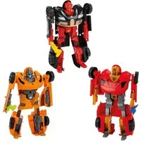 Toi-Toys Spiel Spielzeugauto und Roboter 2in1 im 3er-Set