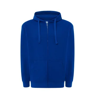 JHK - Hoodie mit durchgehendem Reißverschluss für Herren/Damen Unisex (Königsblau)