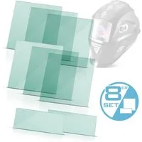 STAHLWERK Sicherheitshelm Schweißhelm Vorsatzscheiben 8er Set (Set, 2-tlg., Set), bruchsicher