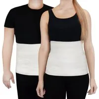 F&K-Mode Rückenbandage Rückenwärmer Wärme-Gürtel Wolle Merino AMG7, erwärmend
