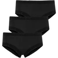 Jockey Hipster Soft Stretch Lace (3er Pack) mit Spitze besetzt