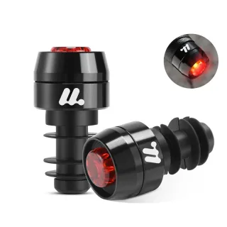 WEST BIKING 2Pcs Bicycle Handlebar Plug Grip Taillight MTB Warning Rear Lights for 22.2mm Bar 3 Modes Bike Light Cycling