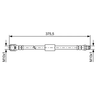 Bosch Bremsschlauch hinten Mercedes Cls E-Klasse