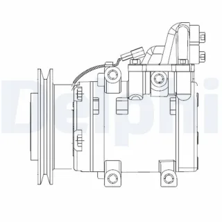 Delphi Klimakompressor Ford Ranger Mazda B-Serie Bt-50