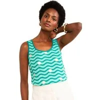 Love & Roses Shirttop Love & Roses Trägertop mit U-Ausschnitt, Regular (1-tlg)