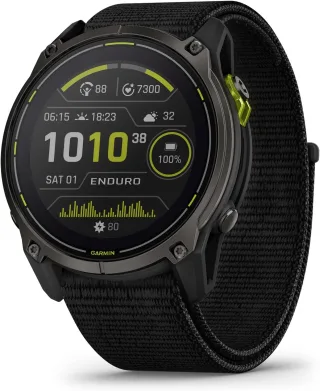 Garmin Enduro 3 [inkl. Nylonarmband schwarz] 51mm Titangehäuse schwarz