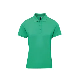 Premier Damen Polo-Shirt Coolchecker mit CoolPlus (Kellygrün)