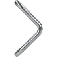 BASI Stoßgriff U-Form (Packung), Edelstahl, Winkel-Form, Achse 300 mm, für Hauseingangstüren