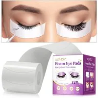 ALIVER Augenpads Wimpernverlängerung Eyepads Lashes fusselfrei 125 Stück Box, Augenpads