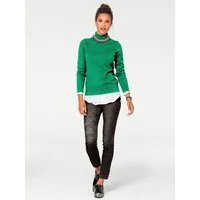 heine Strickpullover Rollkragen-Pullover Langarm Feinstrick