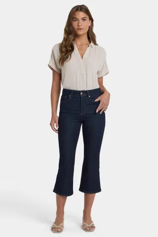 Monica Kick-Flare-Crop-Jeans mit hoher Taille