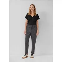 s.Oliver 7/8-Hose Hose Relaxed-Fit Hose mit Reißverschlusstaschen und All-over-Print