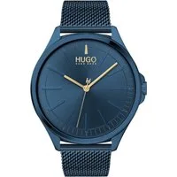 HUGO Quarzuhr #SMASH 1530136, Armbanduhr, Herrenuhr, Mineralglas, Edelstahlarmband