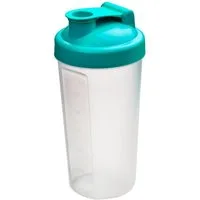 elasto Protein Shaker PROTEIN auslaufsicherer Fitness shaker 600 ml inkl. Sieb, Shaker für Eiweiß- & Sportgetränke, BPA-frei, einfache Reinigung