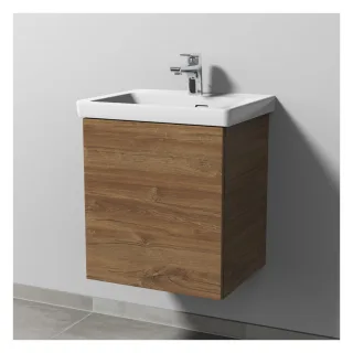 Sanipa 3way Waschtischunterbau zu Villeroy & Boch Subway 3.0 Waschtisch mit 1 Tür, Eiche-Kansas SM84459