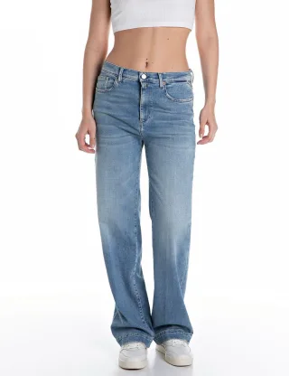 REPLAY - MELJA RELAXED STRAIGHT medium blue - Gr. - 34