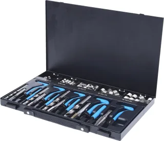 KS Tools Nirostahl Gewinde-Reparatur-Satz M6-M14, 113-tlg - 150.6160