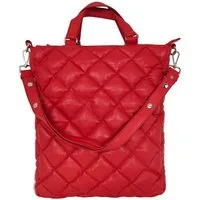 Lederjacken24 Handtasche Enja, Damen Echtleder Lederhandtasche Handtasche Lammnappa rot