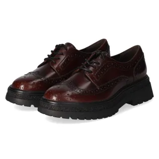 Tamaris Schnürschuhe - Gr. 36 - Rot - Synthetik