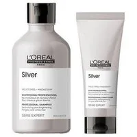 L'ORÉAL PROFESSIONNEL PARIS Haarpflege-Set L'Oréal Silver Shampoo Conditioner Set 500 ml, 2-tlg., reichhaltig