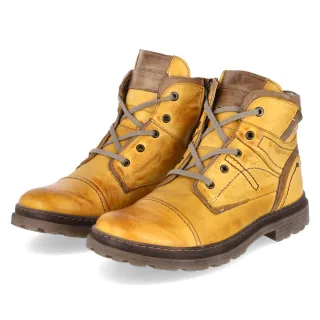 Krisbut Winterboots  Gelb - Gr. 40 -  Leder und Textil