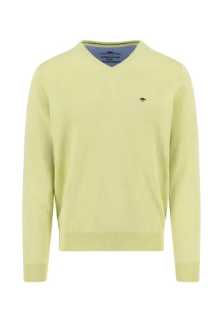 Fynch Hatton - V-Neck Pullover grün - Gr. - XL