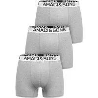 Amaci&Sons Boxershorts DUSTIN 3er Pack Boxershorts (3er-Pack) Herren Baumwolle Männer Unterhose Unterwäsche