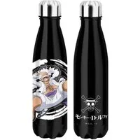 Halantex Trinkflasche One Piece Thermosflasche Luffy Gear 5 Black, Offiziell lizenzierte Thermosflasche