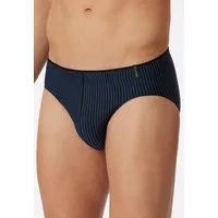 Schiesser Slip Supermini Long Life Soft 174645 (Schlüpfer) schwarz/navyblau gestreift