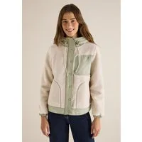 CECIL Fellimitatjacke mit Kapuze