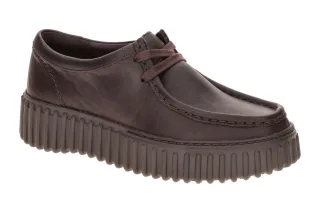 Clarks 26327768 4 TORHILL BEE Damen Plateau Schn?r-Halbschuhe, dunkelbraun - ...