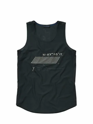 Mey & Edlich Herren Tanktop Schwarz 89 % Polyester, 11 % Elasthan