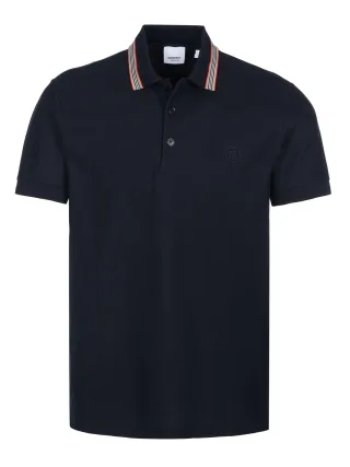 Burberry Pierson Replen Polohemd schwarz