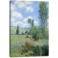 Posterlounge Wandbild Weg durch die Mohnblumen, Claude Monet, erhältlich als Poster, Leinwandbild, Wandsticker oder Acrylglasbild