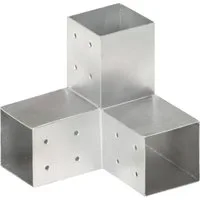 vidaXL Zaunpfosten Pfostenverbinder Y-Form Verzinktes Metall 81 x 81 mm, (1-St)