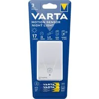 VARTA Nachtlicht VARTA Motion Sensor Nachtlicht ist batteriebetrieben inkl. 3xAAA, LED fest integriert, Warmweiß