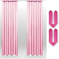 Bestlivings Vorhang (2 St), Kräuselband, transparent, Voile, Gardinenset "Transparent" mit Universalband