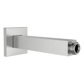 LAUFEN Brausedeckenarm, Edelstahl-Optik, quadratische Rosette, Länge 150mm, passend zu Kopfbrause HF HF546027420000