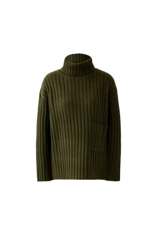 Oui - Pullover khaki - Gr. - 36