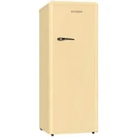 SCHOEPF Vollraumkühlschrank RKS245CR, 145,60 cm hoch, 54.5 cm breit, LED-Beleuchtung, Retro-Design, 238l Nutzinhalt
