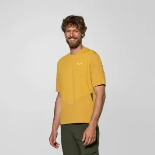SALEWA - Pedroc Dry'Ton Hybrid T-Shirt Herren - Grün (Gr.48)