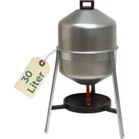 GarPet Wasserspender Siphontränke Metall 30 L Automatische Wasserversorgung Hühner Zubehör