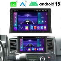 A-Sure Carplay Android 15 Navi Für VW T5 Multivan Transporter 2010-2015 Autoradio (DSP, RDS, Digitalradio (DAB), USB, 1280*720)