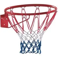Wickey Basketballkorb Basketballring - Erweiterung Spielturm und Klettergerüst (Pulverbeschichteter Metallring), Wetterbeständiges Netz