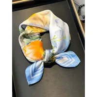 Vivi Idee Seidentuch 100% Maulbeerseide Halstuch Damen, Quadratisches 53x53 cm Halstuch, bedrucktes Seidenschal