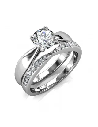 Prestige Ring - Silber und Kristall